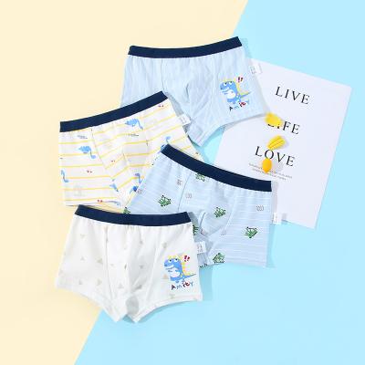 China Angle Baby 3-10 Years Boy Flat Four-Corner Cotton Boys Underwear Breathable Children's Cotton Shorts Manufacturers for sale