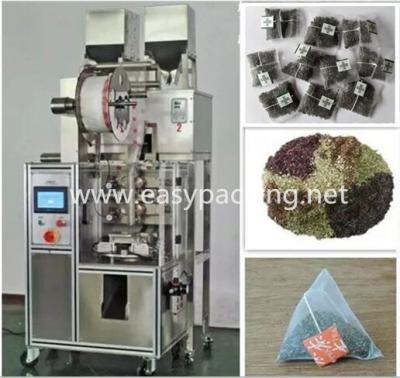 China Eletctronic sclae automatic pyramid nylon tea bag packing machine with envelop for sale