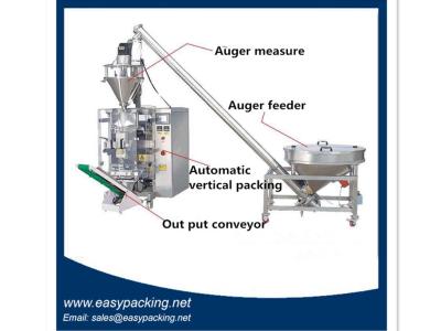 China VFFS Powder Packing Machine System with Auger Filler for sale