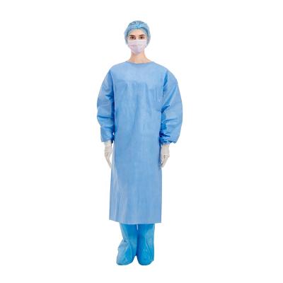 China Water Proof Custom Sterile SMS Nonwoven Surgical Gown Disposable Protective Suit for sale