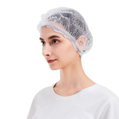 China High Quality Disposable Non Woven Stripe Hat Crowd Cap Clip Eco - Friendly Cap for sale