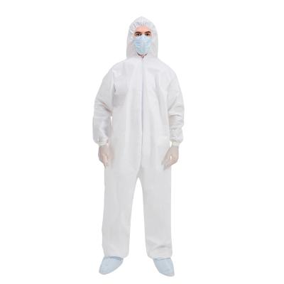 China Sterile And Non Sterile Disposable Protective Suit Water Proof Suit Coverall With Hood And Boot for sale