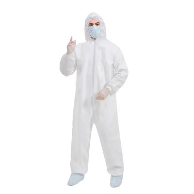 China Water Proof Personal Protective Equipment Protective Clean Room Suit Chemical Disposable Hazmat Suit for sale