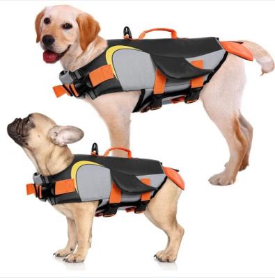 China Dropshipping Kuoser Viable Adjustable Penguin Train Dogs Swimming Vest Dog Life Jacket For Small Medium Large Dogs for sale