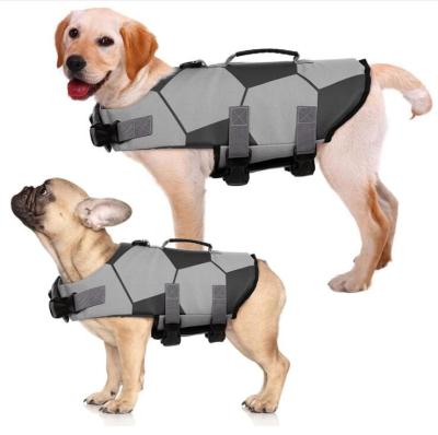 China Dropshipping Kuoser Football Pattern Dog Life Vest Viable Adjustable Vest Dog Swim Vest Safety Pet Floation Vest for sale