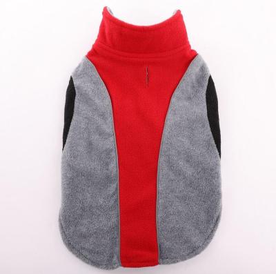 China Windproof Reflective Cold Weather Stripe Fleece Pet Vest Dog Cost Viable For Small And Large Dogs for sale