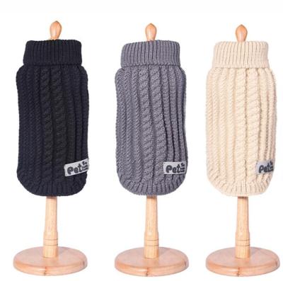 China Wholesale Viable Hand Knit Crochet Plush Overall Lovely Winter Jumper Dogs Sweater Puppy Pet Warm Fabric for sale