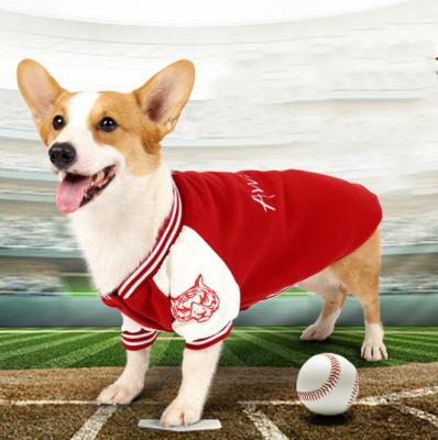 China Outdoor Sports Fashion Dog Baseball Coats New Design Pet Clothing Warm Pet Jackets Sale for sale