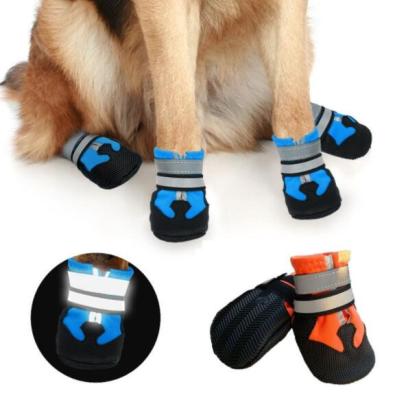 China Viable Wholesale 4pcs Dogs Boots Non-slip Thoughtful Medium Large Shoes for sale