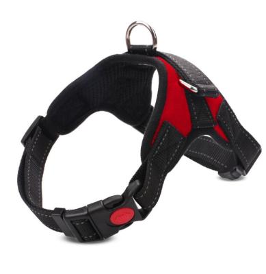 China Wholesale Reflective No Pull Reflective Adjustable Nylon Mesh Pet Dog Walking Dog Harness Vest for sale