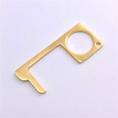 China Promontion Gift Hand Fashion Self-defense Wholesale Hot Selling Keychain Keychain No Touch Tool Keychain Keychain for sale