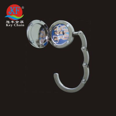 China Custom Logo Empty Hook Bag Hook Portable Purse Hook Bag Hanger With Photo for sale