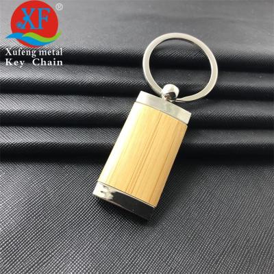 China Promontion Gift Factory Supply OEM Shape Rectangle Key Chain Wood Key Ring Blank Wood Key Chain for sale