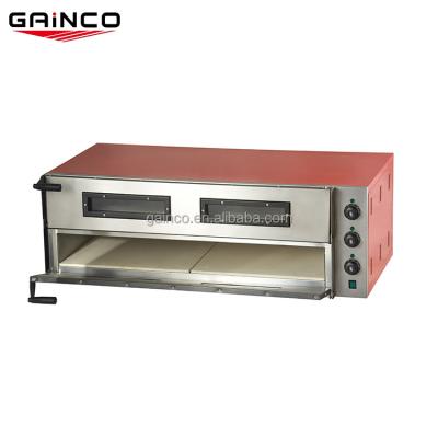 China 6kw Indoor Electric Kitchen Double Deck Pizza Oven for sale