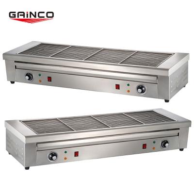 China Adjustable Temperature Gainco Electric Grills and BBQ Grills Outdoor Commercial BBQ Grill Chicken Griddles Electric Grills for sale