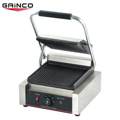 China Non Touch 1.8kw Commercial Electric Grill Stick GAINCO Stainless Steel Heater Hot Press Breakfast Sandwich Maker for sale