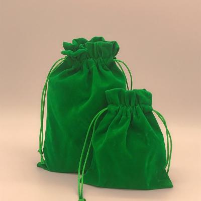 China Recyclable Velvet Drawstring Bag Jewelry Pouch Bag Recyclable Drawstring Bag Gift Velvet Jewelry Packaging for sale