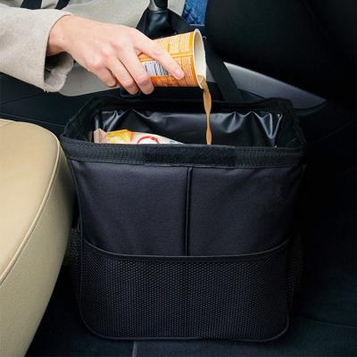 China Durable Heavy Duty Waterproof Car Lining Hanging Trash Can Auto Garbage Bag For Outdoor Travel for sale