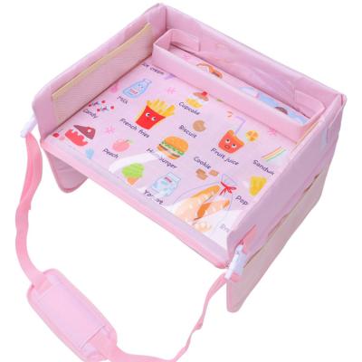 China Wholesale Durable Travel Carseat Lap Tray Girls Boys Trip Soft Padding Organizer Kids Travel Tray Activity Game for Toddler Car Seat for sale