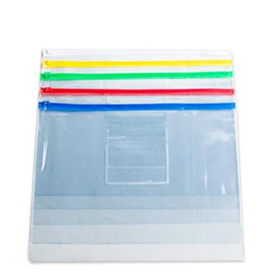 China Clear Plastic PVC Zipper Packaging Bag For Pen Pencil School for sale