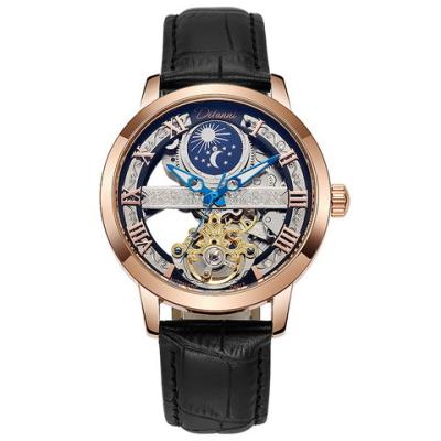 China Date Automatic Men's Watch Style Swiss ETA Waterproof Multifunctional Skeleton Mechanical Watch for sale