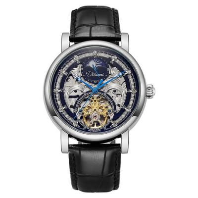 China Date Automatic Men's Watch Style Swiss ETA Waterproof Multifunctional Skeleton Mechanical Watch for sale