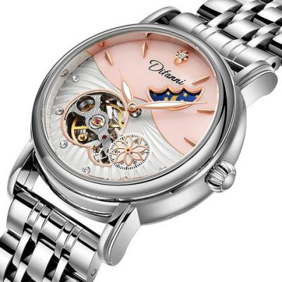 China ETA Automatic Swiss Waterproof DAME Style Men's Skeleton Date Mechanical Watch for sale