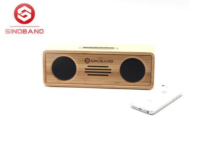 China USB Transfer Standard DC Connector Bamboo Bluetooth Speaker FCC / SGS for sale