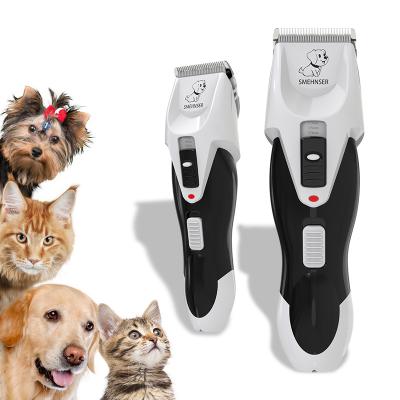 China Viable Wholesale Rechargeable Low Noise Cat Dog Electric Hair For Pet Grooming Remover Hair Cutting Machine Dog Hair Trimmer for sale