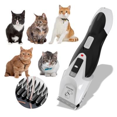 China Viable USB Rechargeable Low Noise Electric Pet Clipper Remover Cutter Grooming Cat Dog Hair Trimmer Electrical Pet Cutting Machine for sale