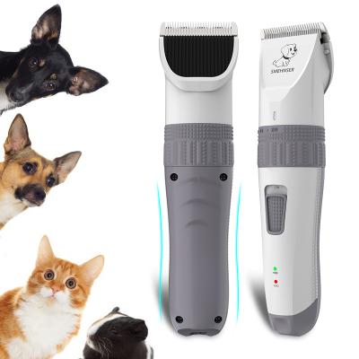 China Viable Trimmer Pour Low Noise Rechargeable Electric Grooming Clippers Kit Cordless USB Pet Dog Clippers Professional Pet Trimmers for sale