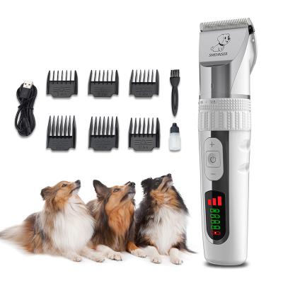 China Viable Clipper Shed Pet Electric Rechargeable Pet Hair Remover Dog Grooming Accessories Low Noise Pet Clippers For Dogs for sale