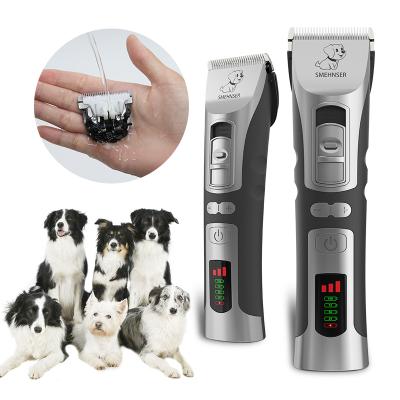 China Viable Rechargeable Pet Clipper Remover Low Noise Cutter Grooming Cat Dog Hair Trimmer Electrical Pets Hair Cutting Machine for sale