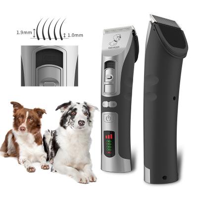 China Viable Mascota Rechargeable Pet Clipper Remover Low Noise Cutter Grooming Cat Dog Trimmer Shaver Electrical Pet Hair Cutting Machine for sale