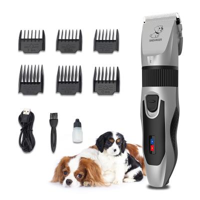 China Viable Mascotas Grooming Razor Hair Cutter Machine Household Electric Rechargeable Dog Cat Hair Clippers for sale