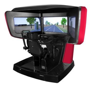 China Standardfahrsimulator, 42 Zoll LCD-LKW-Fahrer-Trainingssimulator zu verkaufen