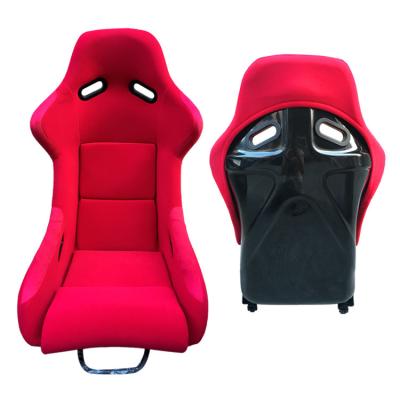 China Embroidered Fabric Black / Red / Blue Car Cushion Safety Stretch Sponge Filler High Car Seats Covers for sale