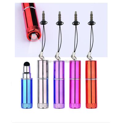 China Promotional Pen Ball Mini Stylus Pen And LED Flashlight Pen With Earplugs for sale