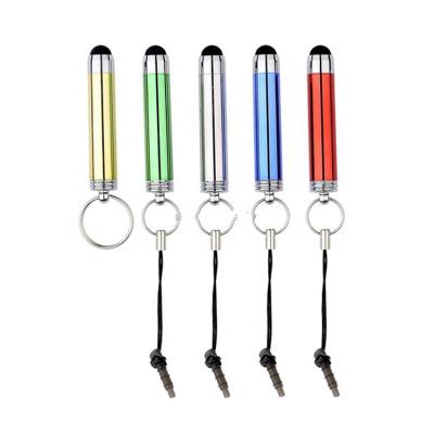 China Special Design Small Touch Screen Stylus Pen With Keychain Earphone Jack Promotional Pen Personalized Souvenir for sale