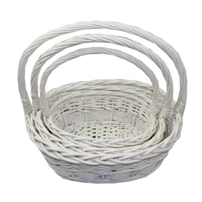 China China handmade wicker flower basket flower basket for wedding hot sale in Europe for sale