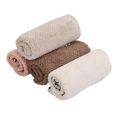 China Super Size QUICK DRY Custom Single Coral Microfiber Towel Face Towel Shower Fleece Beach Bath Dry Towel for sale