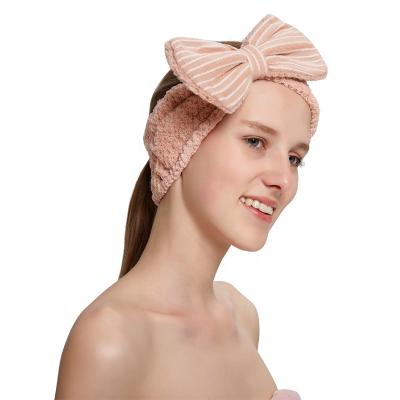 China New Cute Fashion Hair Accessories Microfiber Head Band Face Wash Make Up Hair Band for sale