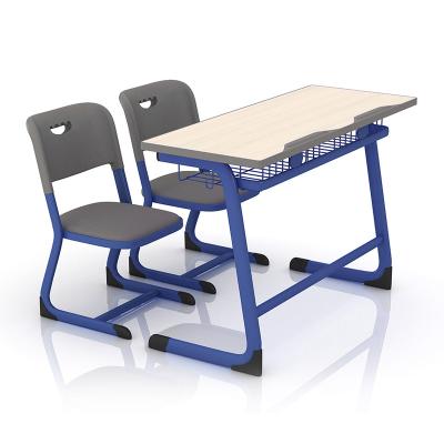 China Hot-selling Ergonomic Morden School Steel MDF Table And Chair Kids Study Desks And Chair for sale