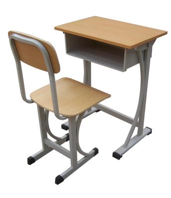 China The school with the simple office desk and school chair prices of the Table and high quality school furniture reading chairs for sale