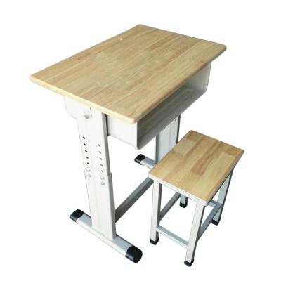 China Modern Adjustable Medium High Child School Furniture Wooden Steel Cheap Desks For Sale for sale