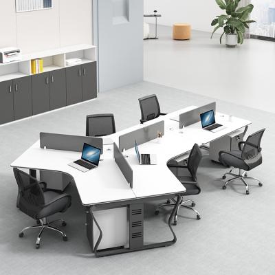 China (Size) Latest High Quality Modern Adjustable Office Workstations With Partition Office Furniture for sale