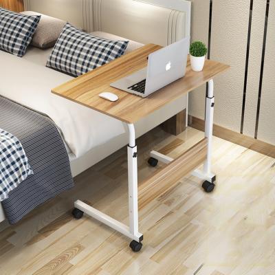 China (Height)Adjustable Bed Beside Height Adjustable Computer Desk Table Laptop Lift Table With Wheels for sale