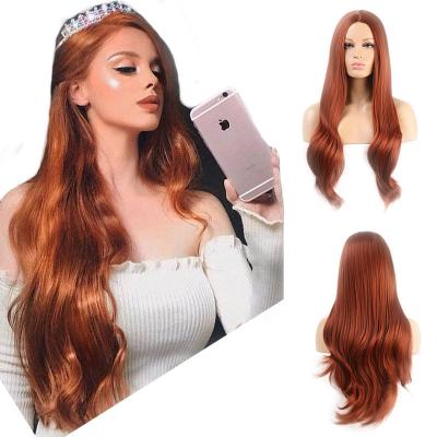 China Wholesale Synthetic Hair 13x6 Lace Front Wig Body Wave Hair 26 Inches 150% Density Cheap Synthetic Lace Frontal Wig for sale