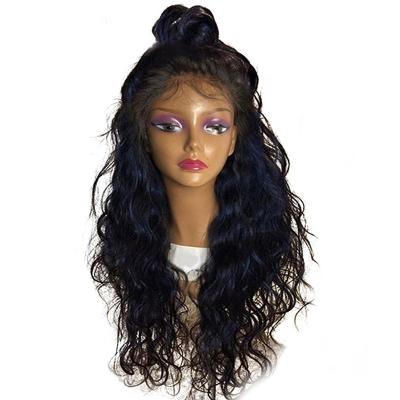 China Wholesale Water Wave Full Lace Wigs HD Human Hair Lace Front Wigs Peruvian Virgin Hair 136 For Black Women for sale