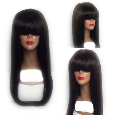 China Wholesale Silky Straight 13x6 Virgin Lace Wigs Frontal Cuticle Aligned Hair Lace Up Headband Wig For Black Women for sale